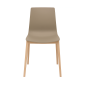 Sedie con Gambe in Legno e Polipropilene Opaco Candy Wood Grand Soleil