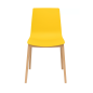 Sedie con Gambe in Legno e Polipropilene Opaco Candy Wood Grand Soleil