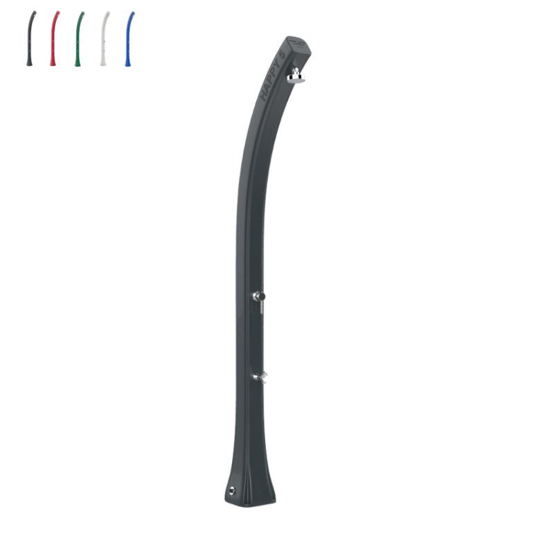 Colonna Doccia per Esterno Solare con Lavapiedi 28 lt Happy Five