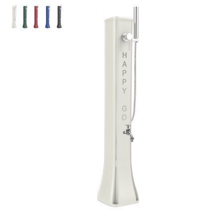 Fontana a Colonna Verticale con Doccetta Solare da Giardino 19 Litri