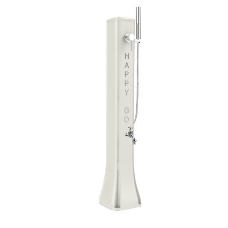 Fontana a Colonna Verticale con Doccetta Solare da Giardino 19 Litri