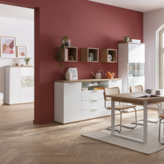 Madia Bianca Moderna 180 cm Credenza Contemporanea Skuady