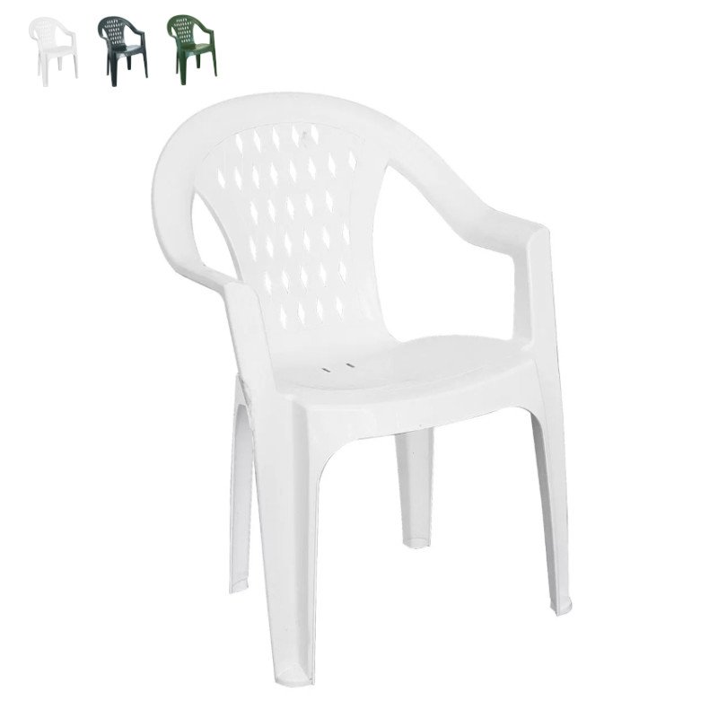 Sedia Esterno Economica Plastica Impilabile Bar Tressi Grand Soleil