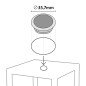 Tavolo Boheme 90x90 da Esterno in Plastica Quadrato 4 Posti