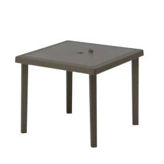Tavolo Boheme 90x90 da Esterno in Plastica Quadrato 4 Posti