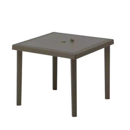 Tavolo Boheme 90x90 da Esterno in Plastica Quadrato 4 Posti