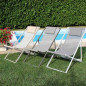 Sdraio Alluminio Pieghevole Spiaggia Sedia Reclinabile Mare
