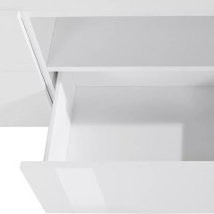 Mobile Tv 220 cm Basso Moderno con Ante Indas Soggiorno