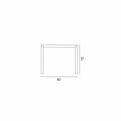 Tavolo in Plastica 80x80 da Esterno Bar Ole Grand Soleil