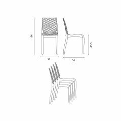 Sedia Hypnotic Trasparente Grand Soleil in Policarbonato Design