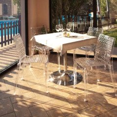 Sedia Hypnotic Trasparente Grand Soleil in Policarbonato Design