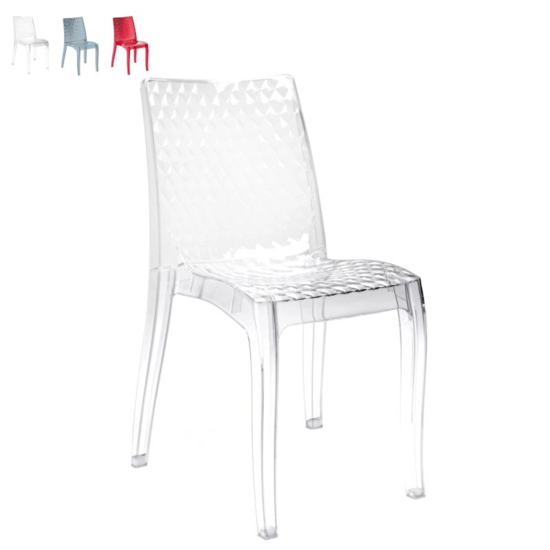 Sedia Hypnotic Trasparente Grand Soleil in Policarbonato Design