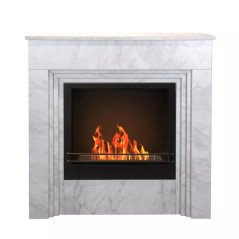 Camino Bioetanolo da Pavimento con Cornice 96x35x96 cm Salotto
