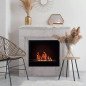 Camino Bioetanolo da Pavimento con Cornice 96x35x96 cm Salotto