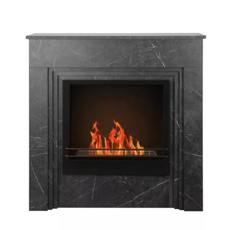 Camino Bioetanolo da Pavimento con Cornice 96x35x96 cm Salotto
