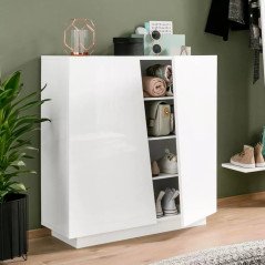 Mobile Scarpiera con Ante Battenti Credenza Ingresso Moderna 80 cm
