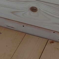 Casetta Porta Attrezzi Piccola da Giardino Box Addossato in Legno 98x64 cm