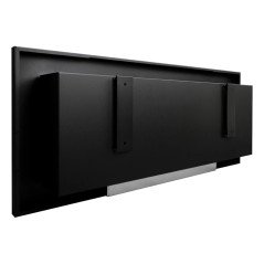 Camino Bioetanolo da Parete con Vetro 90 cm Nero Biocamino da Incasso