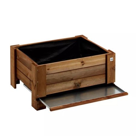 Fioriera da Esterno in Legno Rettangolare 80 cm x 64 da Balcone