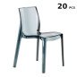Stock 20 Sedie Impilabili Trasparenti per Catering Femme Fatale