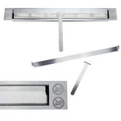 Biocamino Bianco da Parete e da Incasso 90 cm Soggiorno