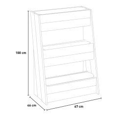 Fioriera Multipla Verticale Legno da Balcone 67x46x100 cm Portafiori