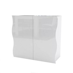 Mobile Due Ante Bianco Lucido Madia Moderna Design Widev