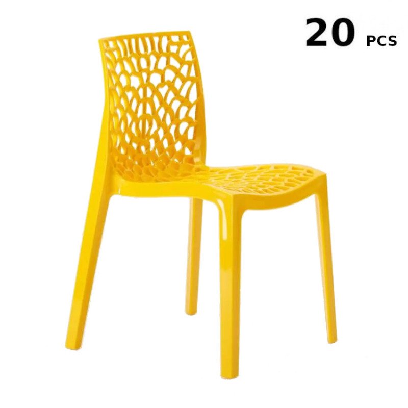 Stock Sedie Polipropilene 20 pezzi da Esterno Grand Soleil Gruvyer per Dehors Bar