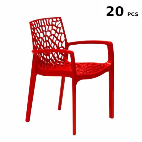 20 Sedie Grand Soleil Gruvyer Arm Polipropilene con Braccioli