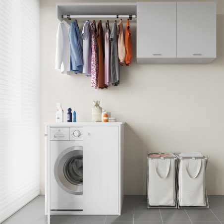 Mobile Copri Lavatrice da Esterno in Plastica Pvc 70x60x94 cm Negrari