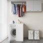Mobile Copri Lavatrice da Esterno in Plastica Pvc 70x60x94 cm Negrari