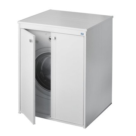 Mobile Copri Lavatrice da Esterno in Plastica Pvc 70x60x94 cm Negrari