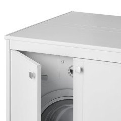 Mobile Copri Lavatrice da Esterno in Plastica Pvc 70x60x94 cm Negrari