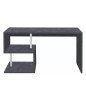 Scrivania 140x60 Design Porta Pc Moderna in Legno con Mensole