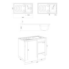 Mobile Lavatoio con Coprilavatrice e Asciugatrice da Esterno in Pvc