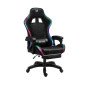Sedia Gaming Led RGB Reclinabile con Poggiapiedi Poltrona Ecopelle