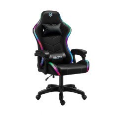 Sedia Gaming con Led Nera Majora Illuminata Ergonomica