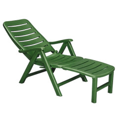 Sedia a Sdraio in Plastica Reclinabile con Poggiapiedi Grand Soleil Premiere