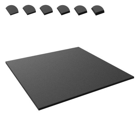 Mattonelle Antitrauma Palestra 100x100 in Gomma Antishock per Interni
