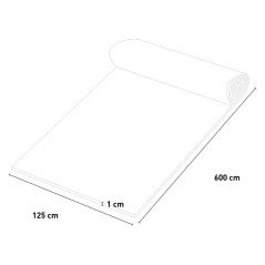 Rotolo Pavimento Gomma Palestra Tappeto Antitrauma 125 cm VKing