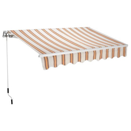Tenda Barra Quadra Avvolgibile con Bracci 200x250 cm