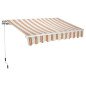 Tenda Barra Quadra Avvolgibile con Bracci 200x250 cm
