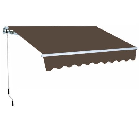 Tenda a Bracci Barra Quadra da Sole 200x300 cm Avvolgibile