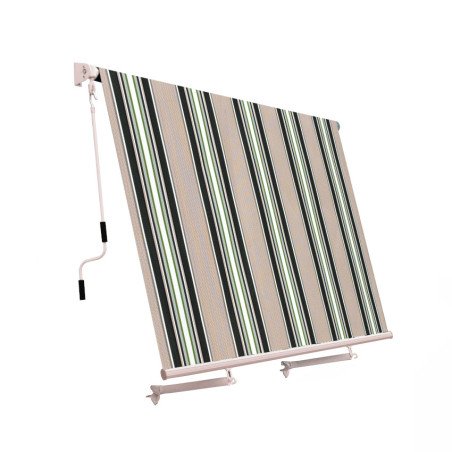 Tenda a Caduta con Braccetti 245x245 cm Avvolgibile a Rullo