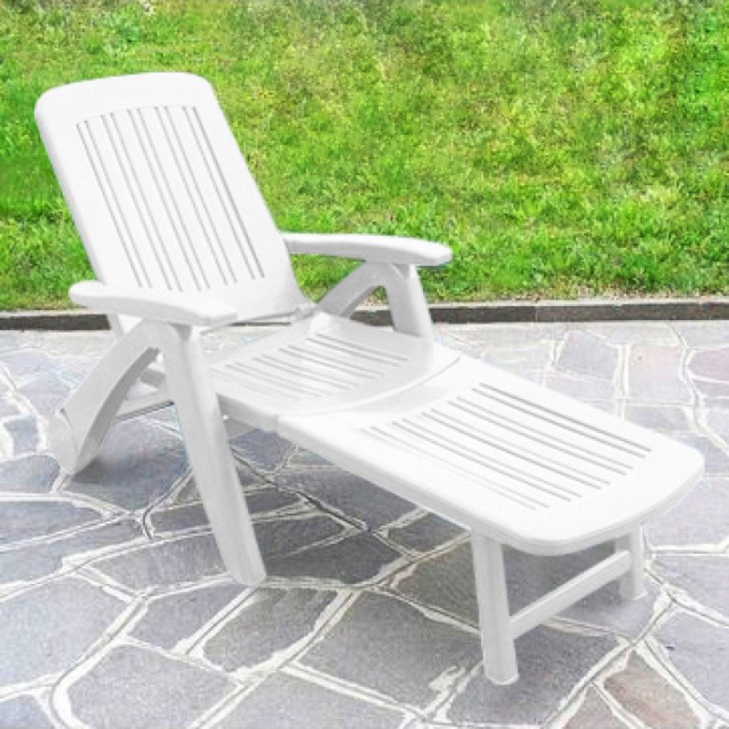 Chaise Longue Prendisole Plastica Sdraio In Resina Per Esterno