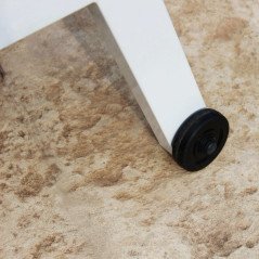 Lettino Prendisole con Ruote in Alluminio da Giardino Spiaggia Mare e Piscina