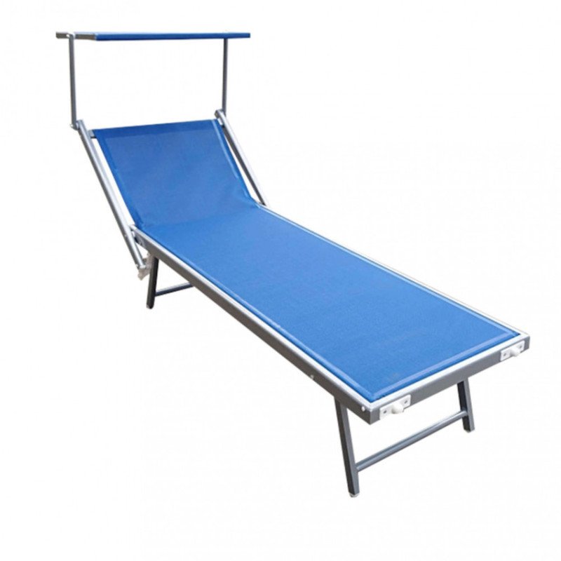 Lettino Prendisole in Alluminio da Giardino Spiaggia Mare e Piscina Lettino Prendisole in Alluminio da Giardino Spiaggia Mare e Piscina