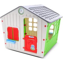 Casetta in Plastica per Bambini Gioco da Giardino Colorata