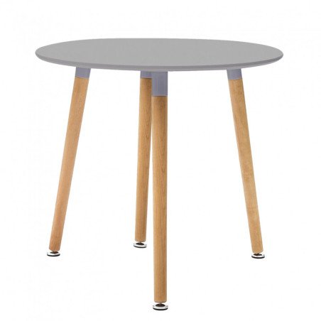 Tavolo Rotondo Nordico Design Scandinavo da Pranzo 80 cm