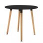 Tavolo Rotondo Nordico Design Scandinavo da Pranzo 80 cm